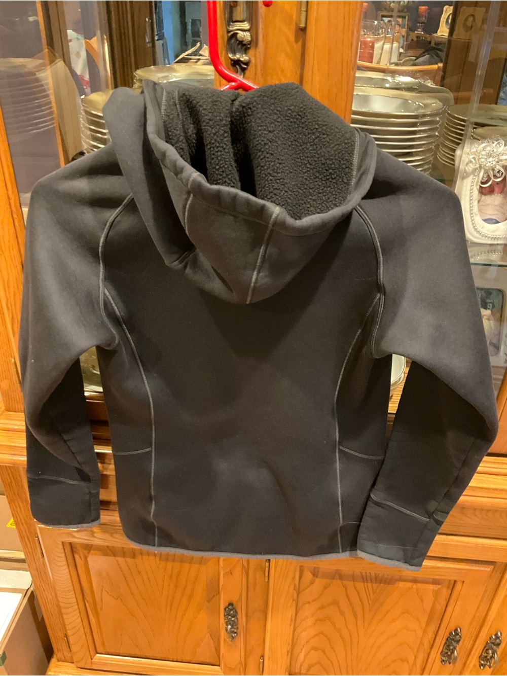 Patagonia Black Full-Zip Hooded Fleece Small Gray Black - Picture 4 of 4